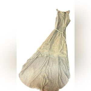 SLNY size 14 High-Low Gown/Dress Gold